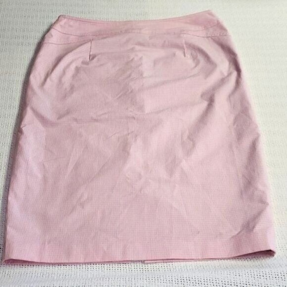 Kay Unger New York Pink Lined Zippered Spandex‎ Sz 6 Skirt